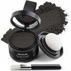 Instant Hairline Powder, Root Touch Up Hair Color for Gray Coverage and Thinning Hair, Root Cover Up Conceals Hair Loss & Bald Spots, Natural and Non-Greasy Hair Color for Women & Men, Black