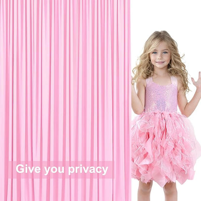 10x12 Pink Backdrop Curtains for Wedding Party Wrinkle Free Backdrops Curtain - Image 7