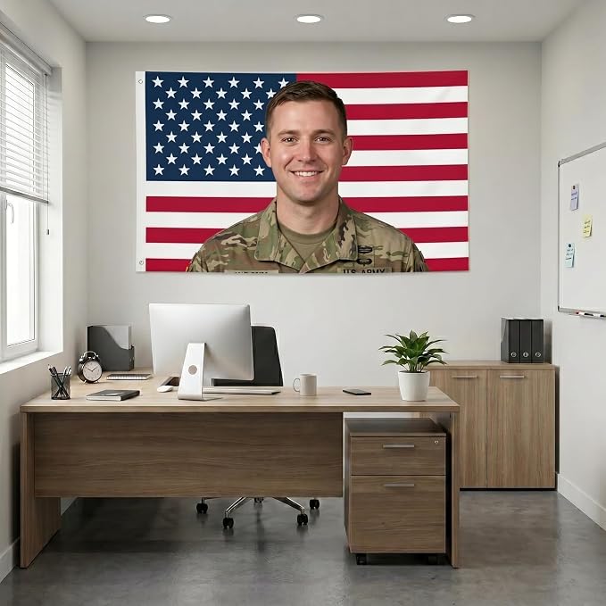 Custom American Flag 3x5 Ft Outdoor, Personalize Print Your Own Text/Photo/Logo - Image 5