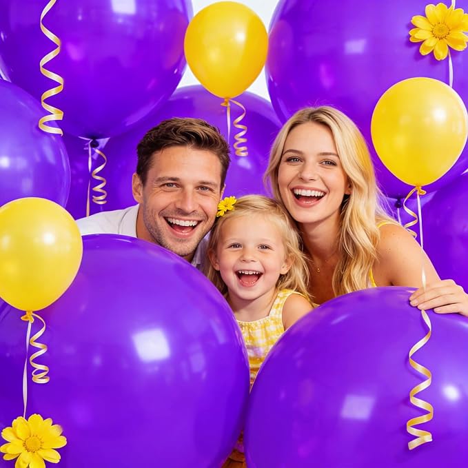 32Pcs Purple Big Balloons 18 Inch, Round Large Latex Party Balloons - Image 7