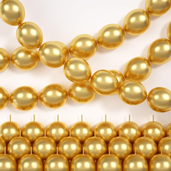 Gold Linking Balloons by Hapmori
