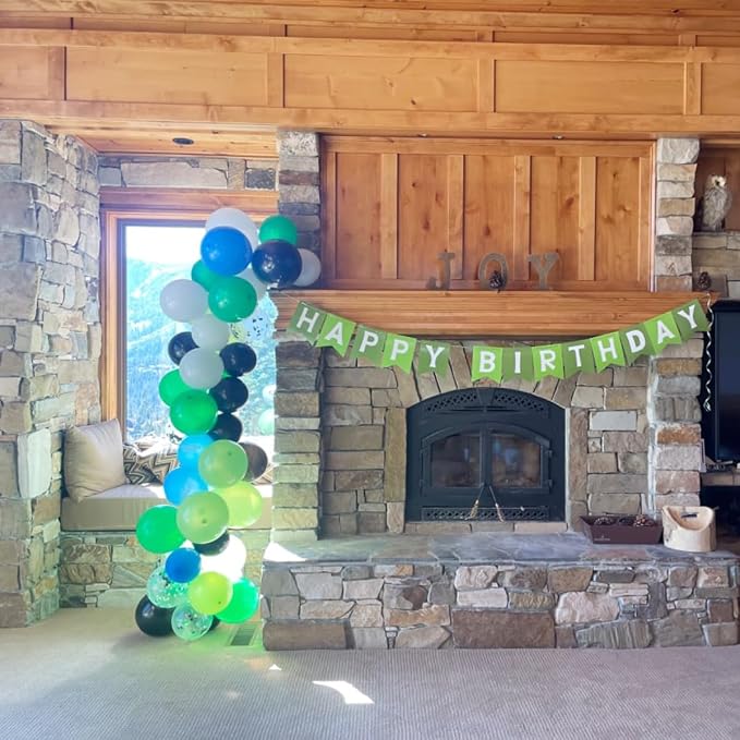 Green Happy Birthday Banner - Image 2