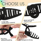 4Pcs Cloud Claw Clips for Women, 4.7 Inch Non-Slip Strong Hold Hair Claws, Unbreakable & Durable TPEE-Silicone Blend, Large Bendable Cozy Hair Clip for Thin/Thick/Curly Hair, All-Day Comfort