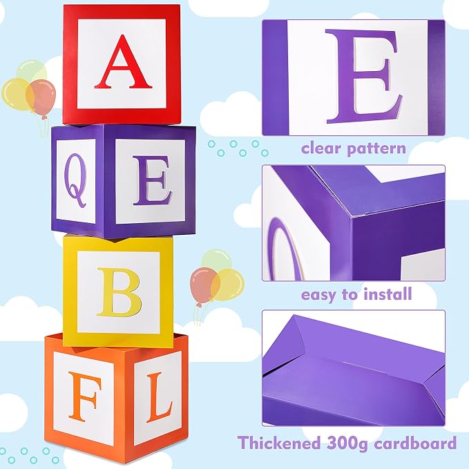 ReliThick 6 Pcs Custom Letter Toy Inspire Party Boxes - Image 3