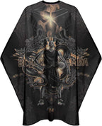 Barber Capes for Men Hair Cutting Salon Cape with Snaps Hairdresser Gown Stylist Cape- 63”× 56”