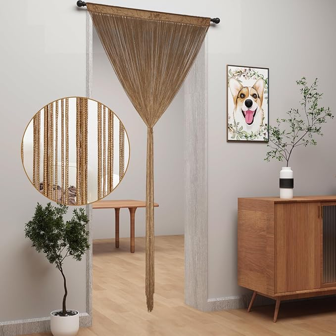 YIIBAII Door String Curtains Fringe Door Curtains - Image 2