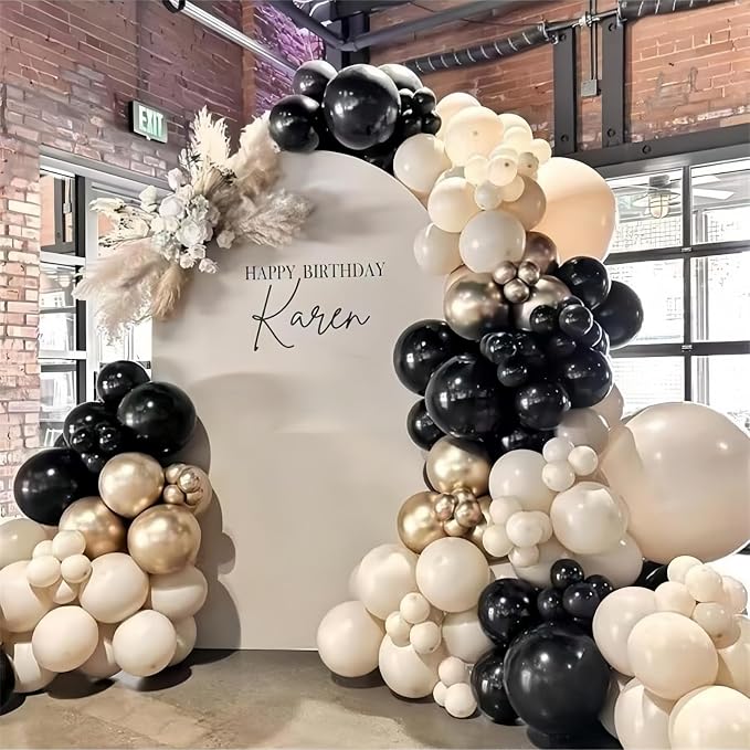 Black White and Gold Balloons - Image 4