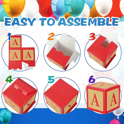 Zhanmai 6 Pcs ABC and 123 Balloon Boxes - Image 4
