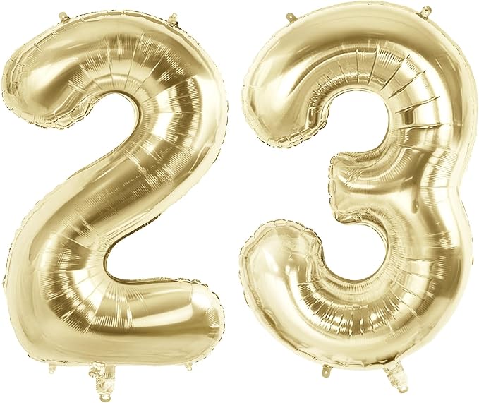 Number 23 Balloons for 23rd Birthday Party Decorations, 40 Inch 0-100 by Joycard