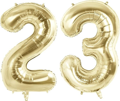 Number 23 Balloons for 23rd Birthday Party Decorations, 40 Inch 0-100 by Joycard