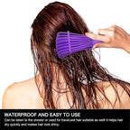Detangling Brush for Afro American/African 3a to 4c Kinky, Wavy/Curly/Coily Hair - Women's Scalp Massaging Comb for Wet/Dry/Oily/Thick/Long Textured Hair, Knot Detangler (2 pcs, Purple-Pink)