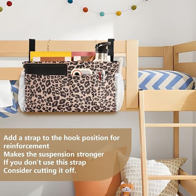 Bedside Caddy Hanging Bunk Bed Caddy Bed Organizer Hanging Pocket - Image 6