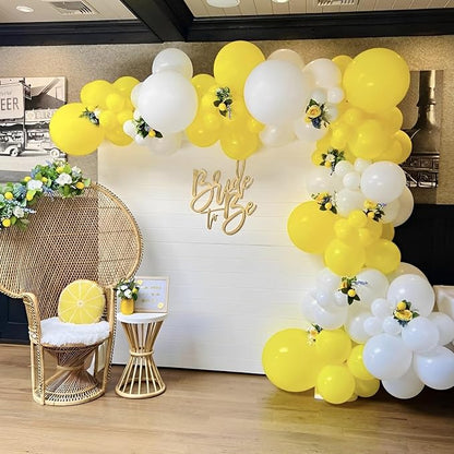 Voircoloria 90pcs Yellow Balloons Garland Arch Kit, 18 12 10 5 Inch | - Image 6
