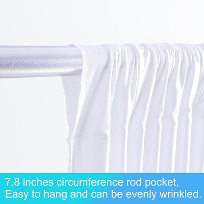 10 Panels White Backdrop Curtains - Image 7