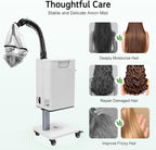 Nano Hair Steamer Machine,110V 500W Color Processor Beauty Haircut Salon,Multifunctional Anion Vertical Hair Dyeing Machine for Hairdressing Care Hair Repair