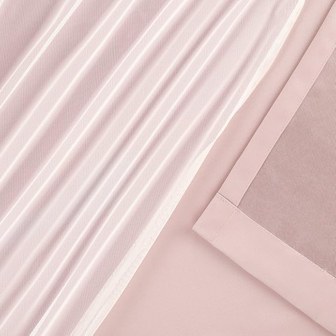 TOWN & COUNTRY LUXE Talia Double Layer Indoor Curtains, Sheer and Room - Image 4