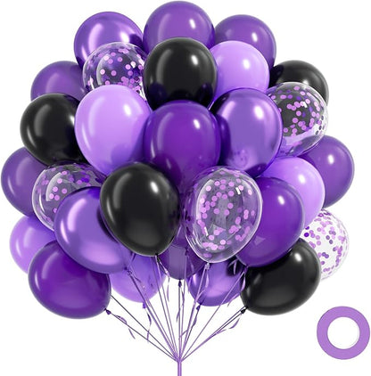 60pcs Purple and Black 12inch by Unknown