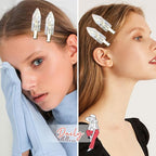 20PCS Bridesmaid Hair Clips - No Bend, Creaseless White Hair Clips for Bride, Women & Girls (20Pcs/10Cards)
