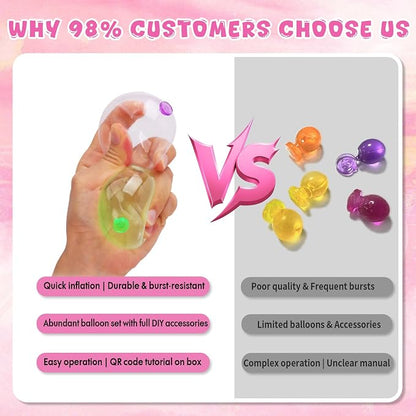BTEC 195PCS DIY Princess Pink Magic Balloon Craft Kits, Girls Gifts Ages 3+ | - Image 5