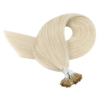 YoungSee I Tip Extensions Blonde Itip Human Hair Extensions Platinum Blonde 24 Inch 50s 50g Human Hair I Tip Extension for Long Straight Hair I Tip Human Hair Extension