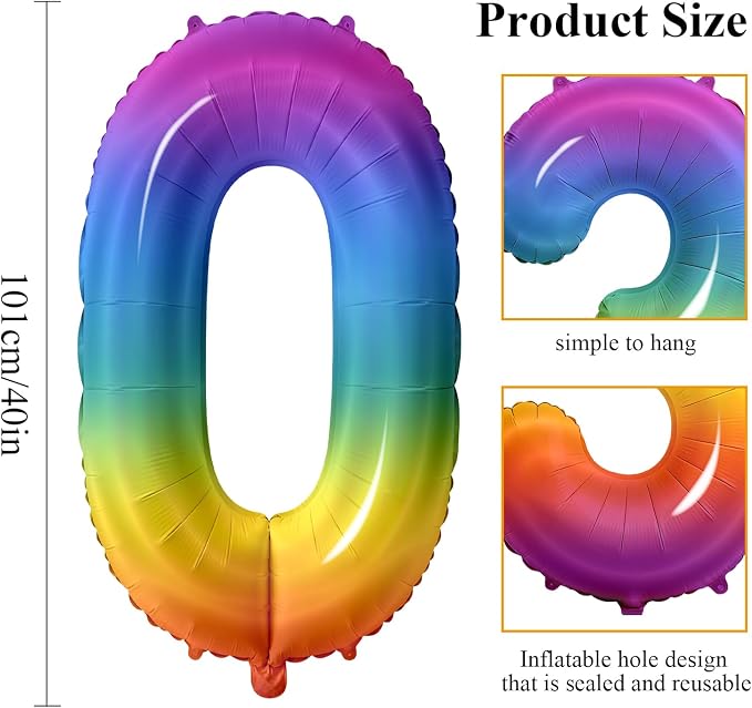 Number 20 Balloons for 20th Birthday Party Decorations, 0-100 Large No.20 - Image 2