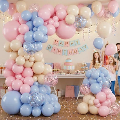 Pink and Blue Balloon Arch Kit - Image 7