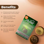 Reshma Beauty 30 Minute Henna Hair Color Infused with Organic Henna Lawsonia Inermis 100% Gray Coverage for Soft, Shiny Hair, Plant-Based Hair Dye—1.05 oz, Pack of 1 (Light Brown)