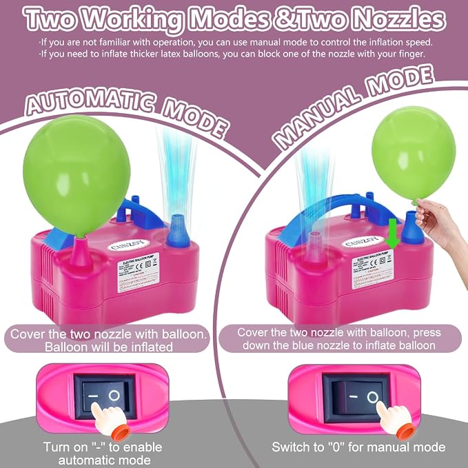 Electric Balloon Pump 600W, Fast Balloon Blower - Image 3