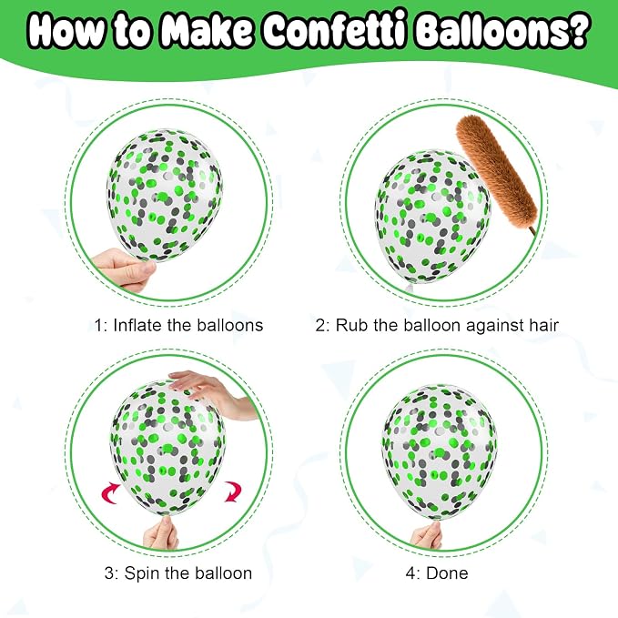 Red Green and Brown Balloons, 12 Inch Red Green Brown and Black Balloons - Image 4