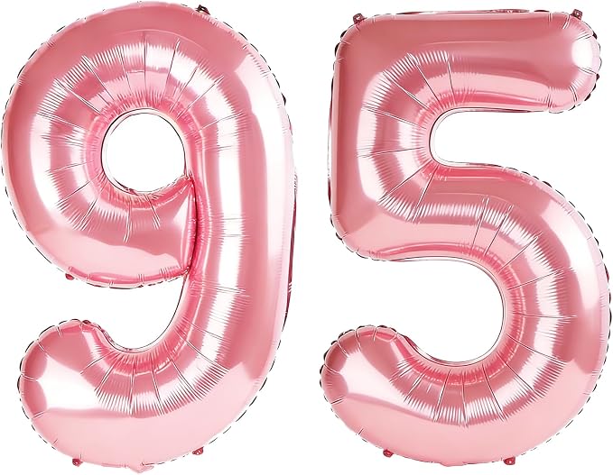 40 Inch Number 95 Balloons for 95th Birthday Party Decorations, 0-100 Jewelry by FOBELEC