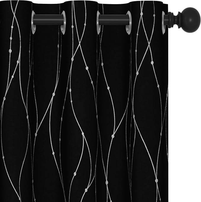 Deconovo Living Room Curtains 90 Inches Long, Thermal Insulated, Room Darkening by Unknown