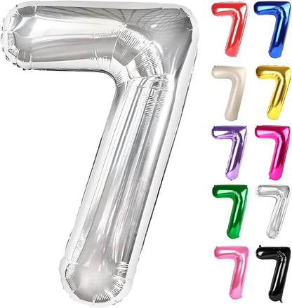 Sliver Number 7 Balloon 40 Inch by IWERP