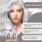 Temporary Hair Color Spray, White Hair Spray Color, Hair Color For Women, Temporary Hair Dye, Washable, Easy To Colour, Mild Formula, Suitable For Various Hair Types, Works On All Hair Colors 120ml