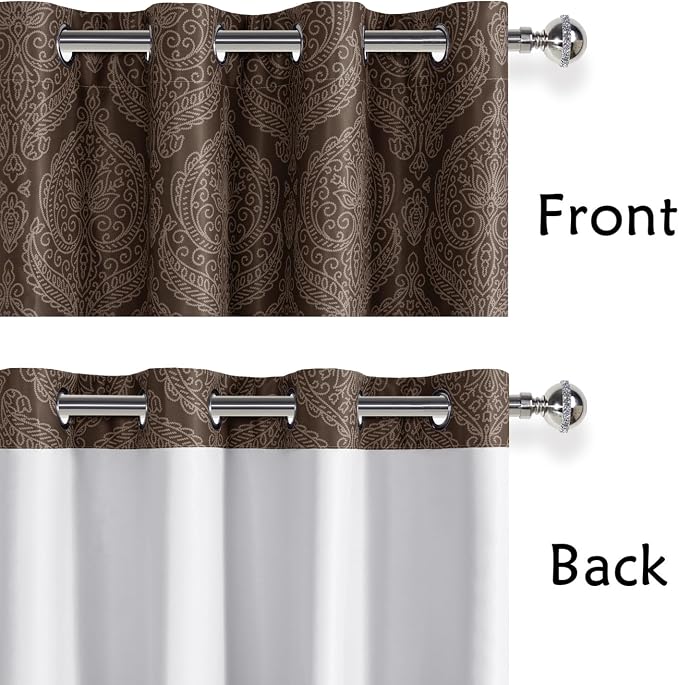 DWCN Brown Curtains 84 inch Long - Image 4