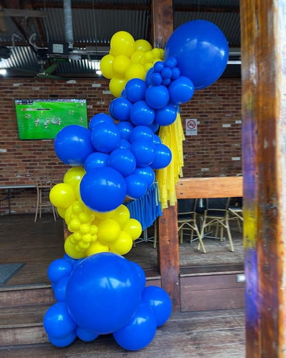 Blue and Yellow Balloons Garland Arch Kit 154Pcs - Image 5