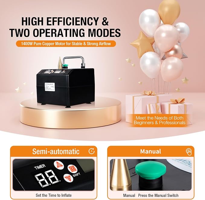 1400w Handheld Balloon Inflator Pump Electric - Image 3