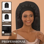 Heat Cap for Deep Conditioning, Hair Steamer for Natural Hair Home Use w/10-level Heats Up Quickly, Thermal Steam Cap for Home Hair Treatment
