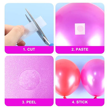 Glue Points, 2000 12mm/0.47" 20 Rolls Poster Putty Adhesive Clear Balloons Dots - Image 3
