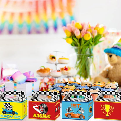 Tevxj 24 Pack Race Car Party Favor Boxes Two Fast Car Gift Bags Race Birthday - Image 6
