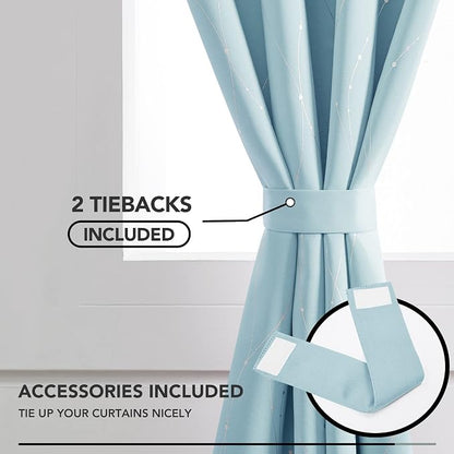 Deconovo Living Room Curtains 54 Inches Long, Thermal Insulated, Room Darkening - Image 4