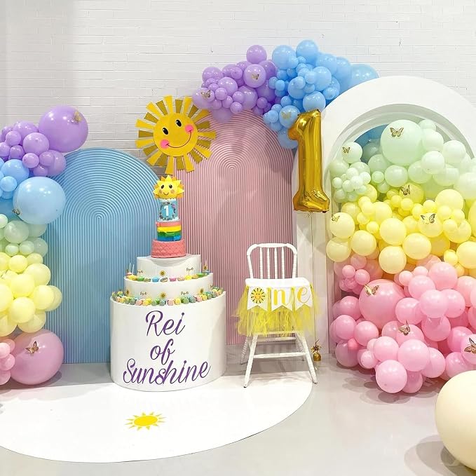 135pcs Pastel Balloons Different Sizes 18" 12" 10" 5" Macaron Latex Balloon - Image 6
