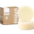 Muun Coconut Conditioner Bar (Pack of 2) - Rich Nourishing & Volumizing - Hair Moisturizing & Strengthening Solid Soap Bar, Plastic-Free, Silicone & Sulfate Free - For Damaged & Oily Hair.