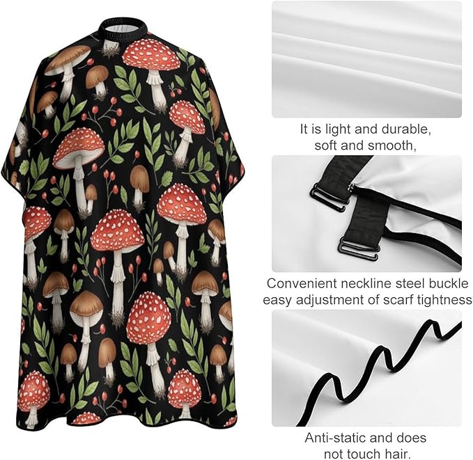 Barber Cape Waterproof Lining Anti Static Design for Salons/Home Use