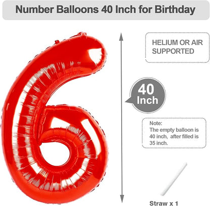 Birthday Number Balloons 40 Inch 5 Balloon - Image 5