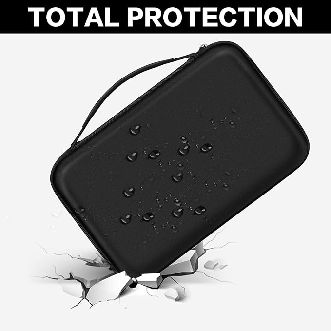 Hair Dryer Case for Shark HD112BRN & HD331 HyperAIR IQ 2-in-1 Concentrator, Storage Pouch for Dyson/Shark Flexstyle Styler Attachments and Clips, Black