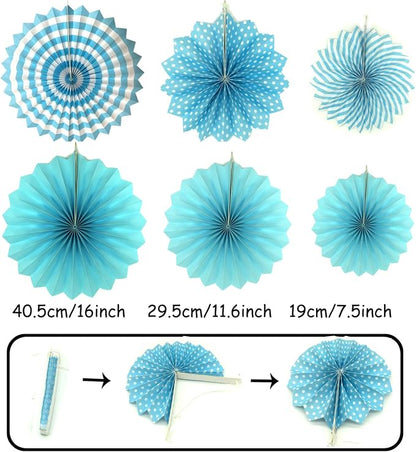 Party Decoration, Pom Poms Flowers, Garlands String Polka Dot and Triangle - Image 2