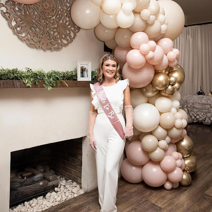 Jobkoo White Sand Balloons, 12 Inch 30 Pcs Beige Balloon Boho White Latex Cream - Image 5