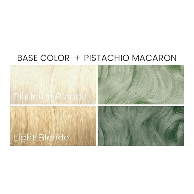 Arctic Fox Semi-Permanent Hair Dye, Vegan & Cruelty-Free, Pastel Mint Green, Ammonia-Free, Conditioning Color, Pistachio Macaron, 8 Fl Oz (Pack of 2)
