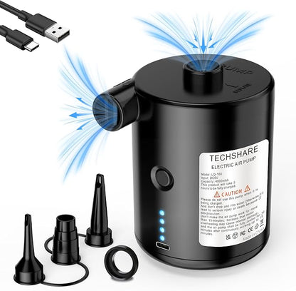 Air Pump for Air Mattress, Air Mattress Pump for Inflatables, Quick Fill - Image 2
