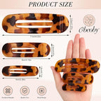 15 PCS Flat Hair Clips for Women & Girls, 5 Colors French Flat Claw Clips 3 Sizes Accessories Barrettes for Thin Thick Fine Hair